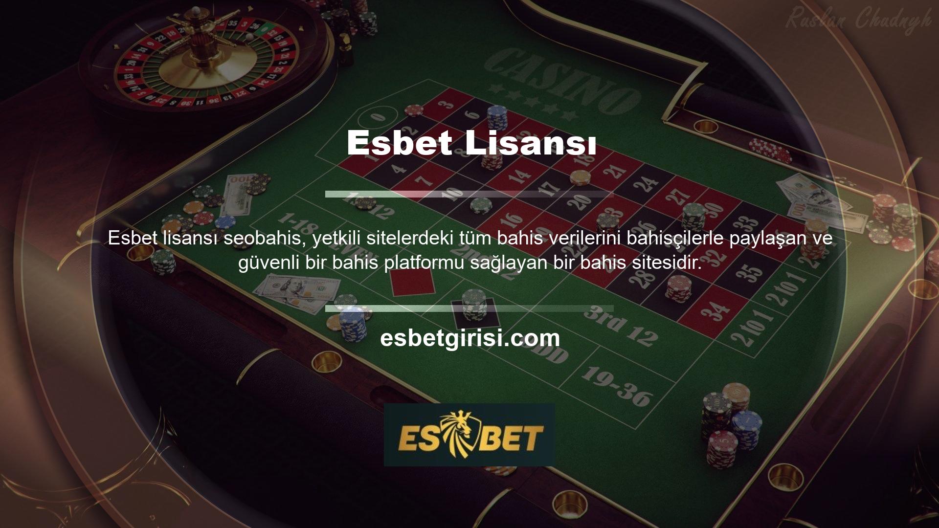 Güvenilir yasadışı casino sitesi, son zamanlarda Esbet en popüler sitelerinden biri haline geldi